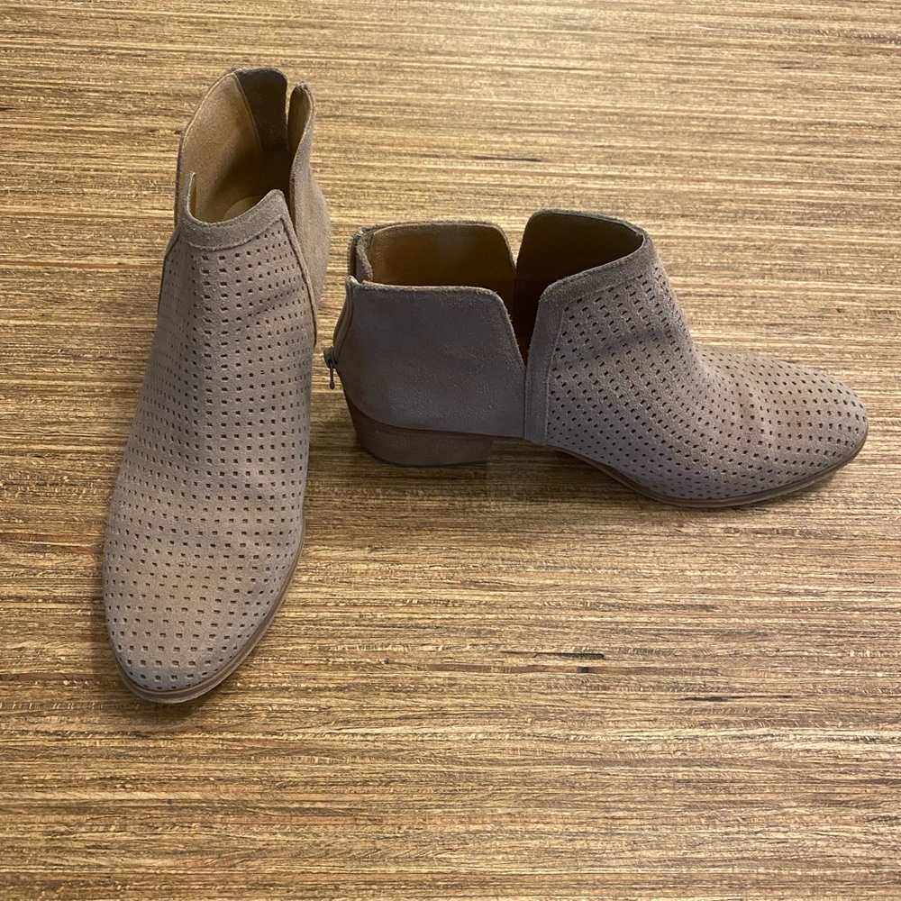 Tan Suede Women’s Booties